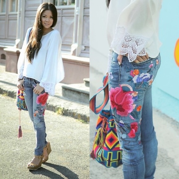 Polo Ralph Lauren Denim - Floral Polo Ralph Lauren Denim Crop